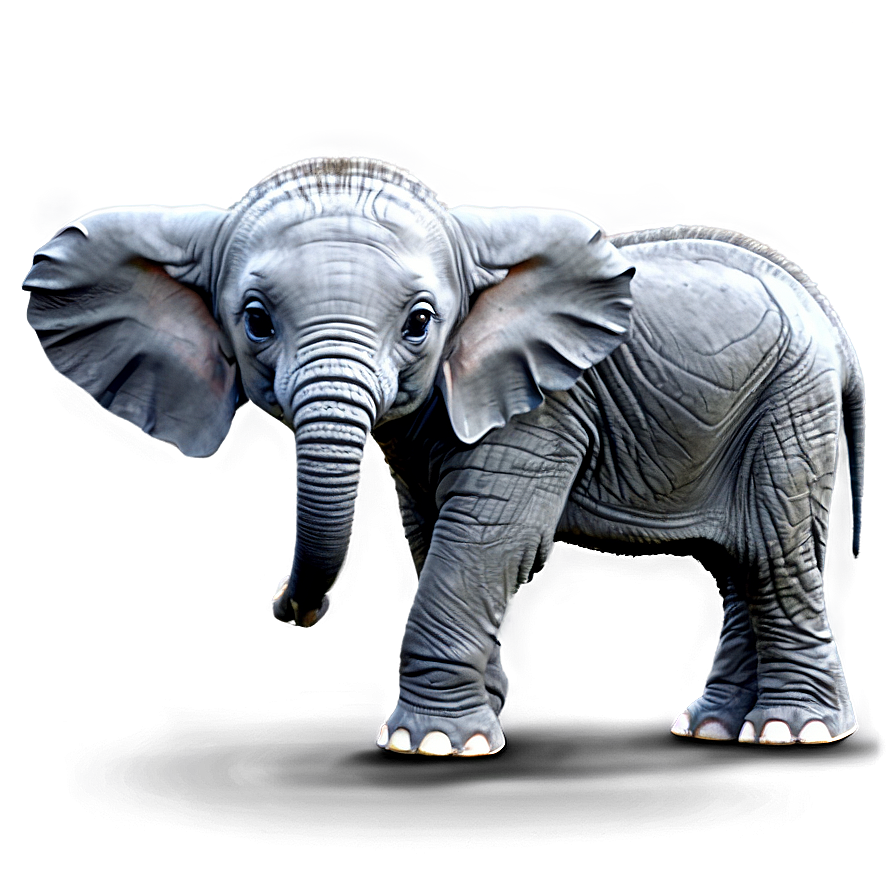 Baby Elephant D PNG