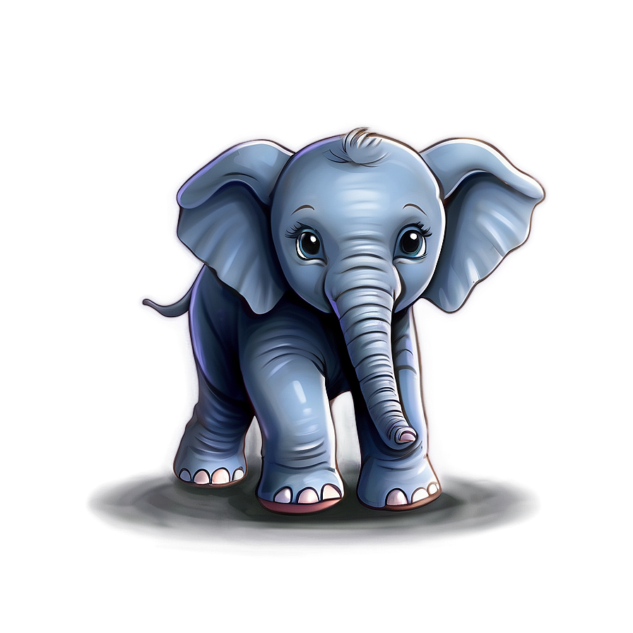 Baby Elephant Drawing Png 06122024 PNG