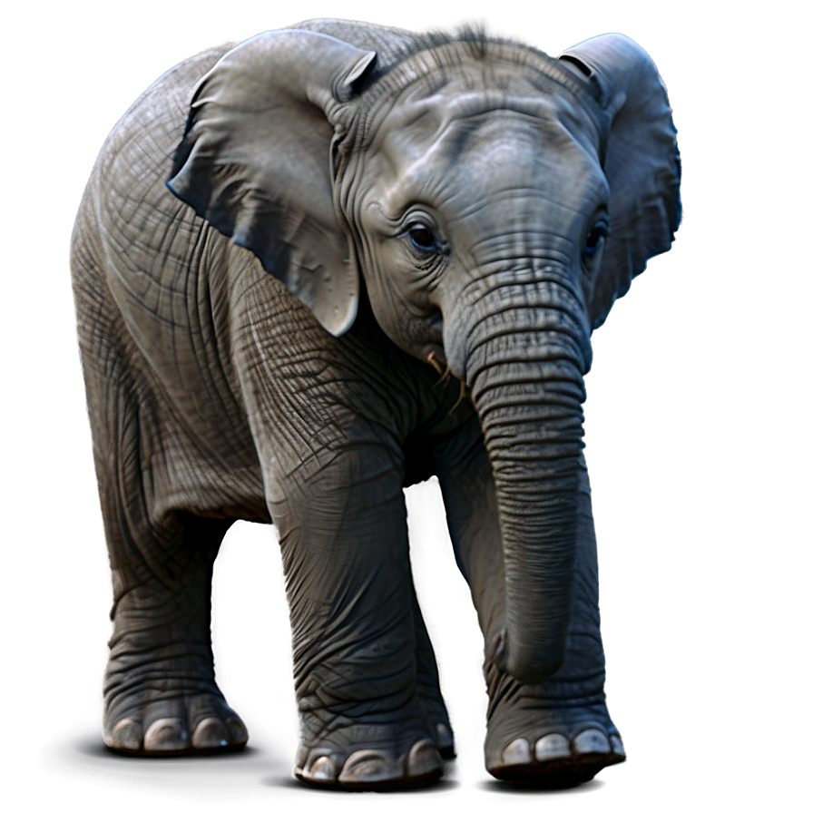 Baby Elephant Learning To Walk Png Lrr PNG