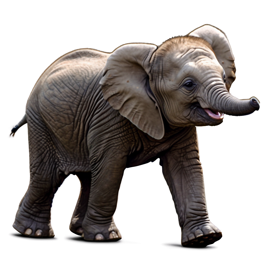 Baby Elephant Walking Png Rtt PNG