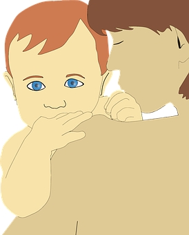 Baby Embrace Illustration PNG