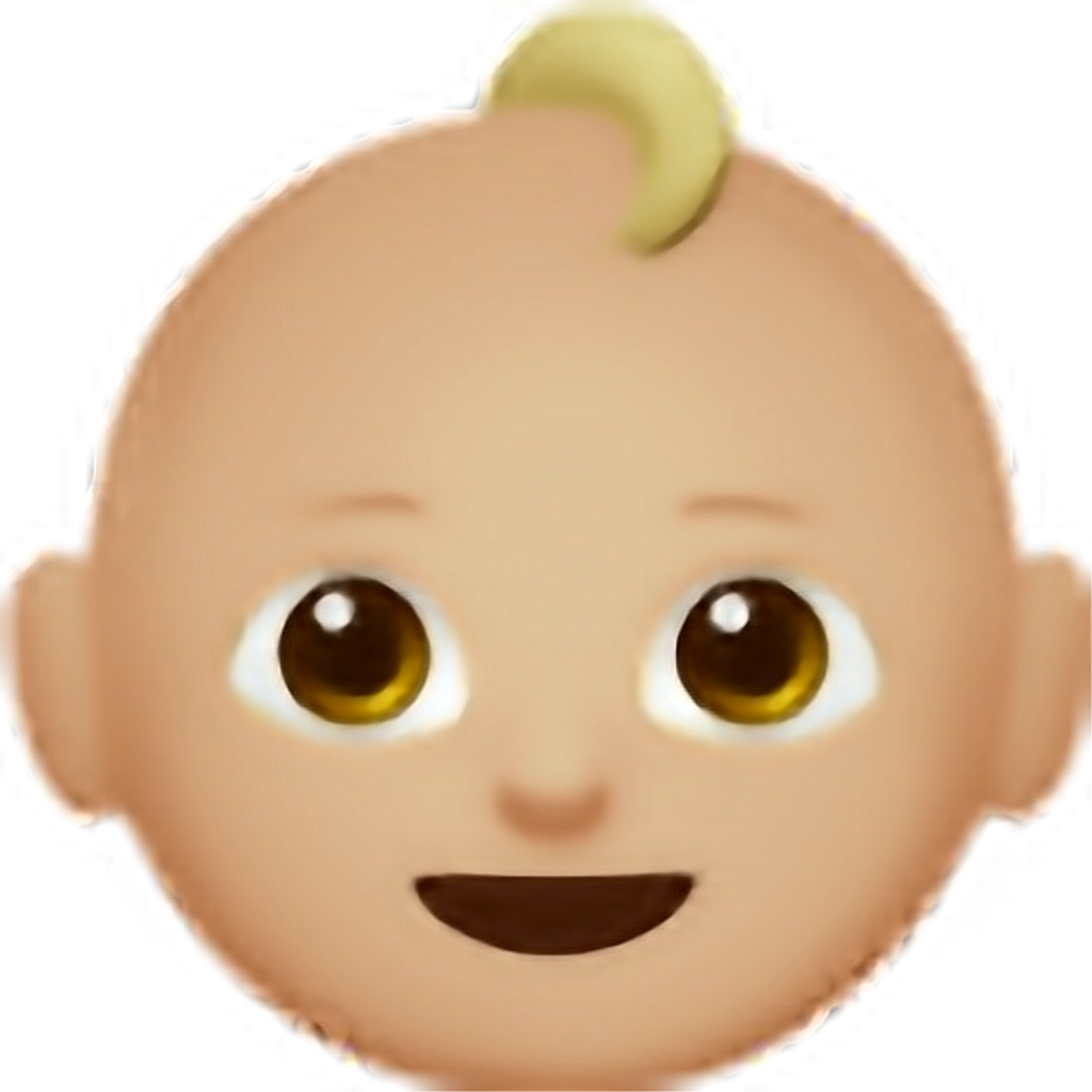 Baby Emoji Smiling Face PNG