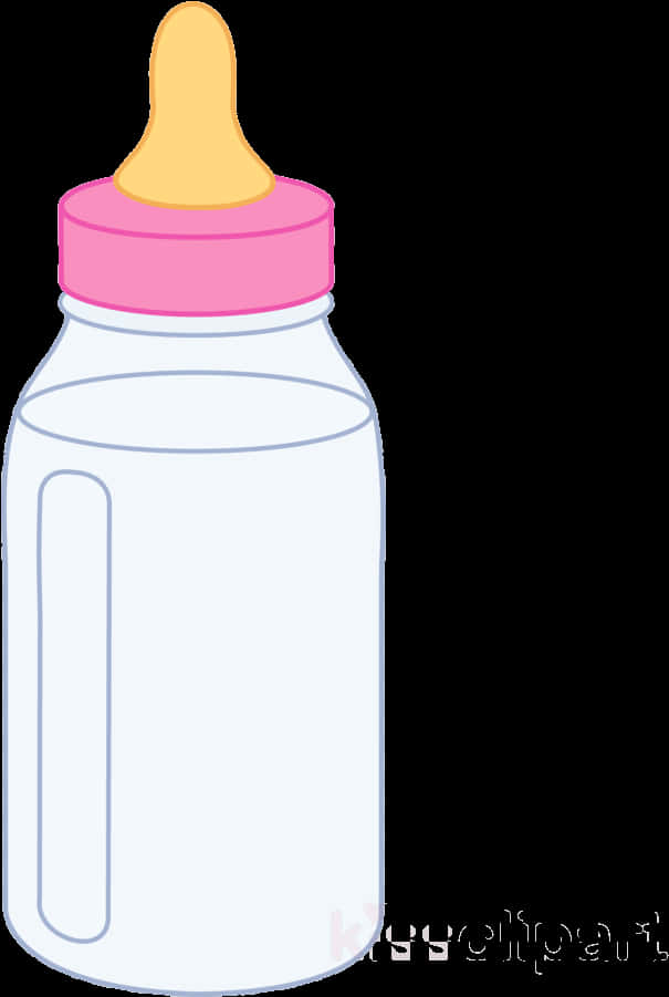 Baby Feeding Bottle Vector Illustration PNG