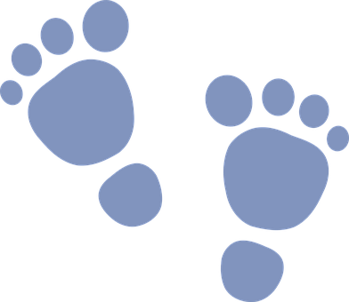 Baby Footprints Graphic PNG