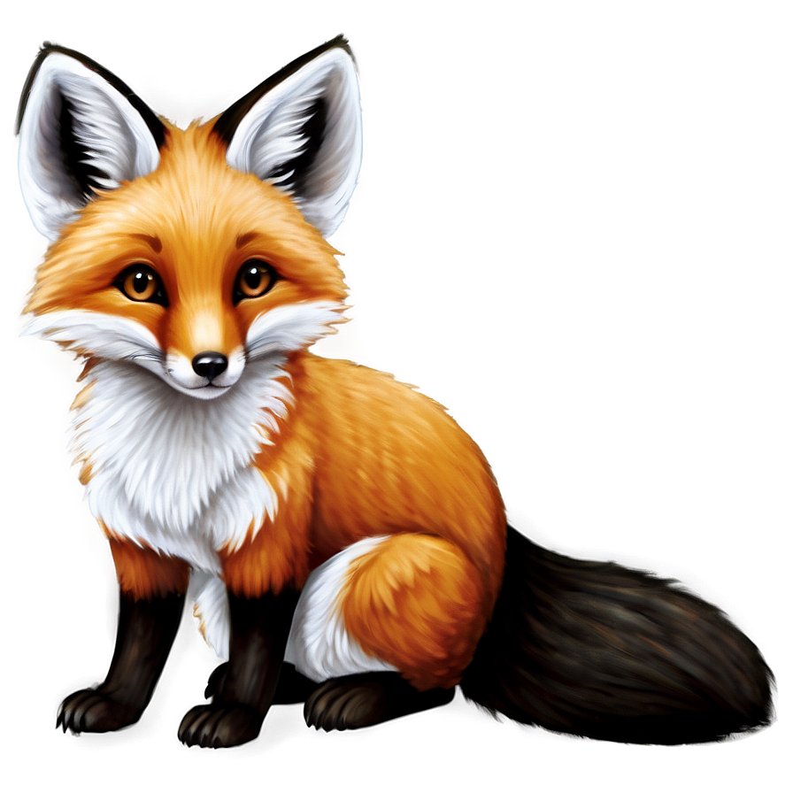 Download Baby Fox Drawing Png 05062024 | Wallpapers.com