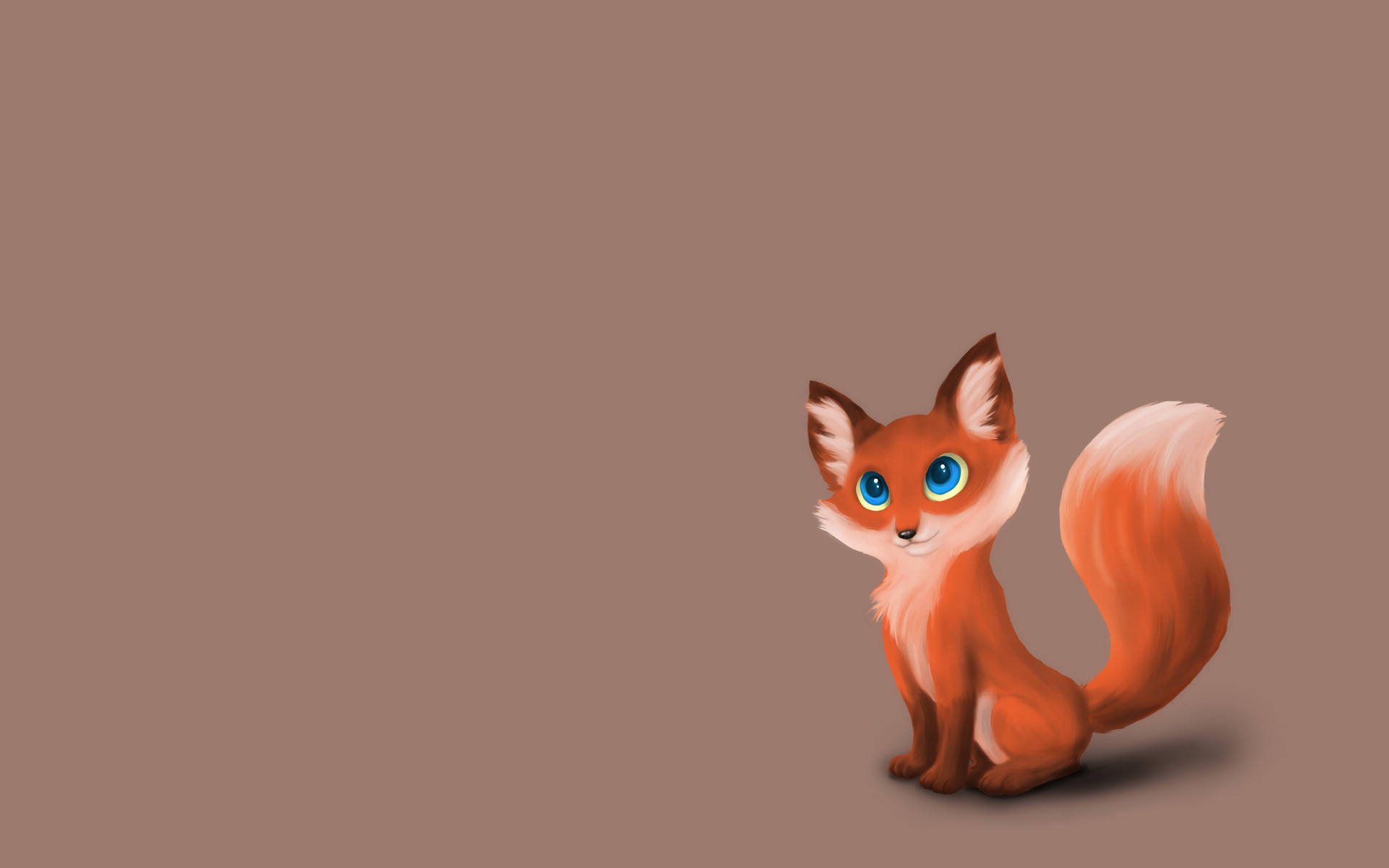 Baby Fox Minimalist Art