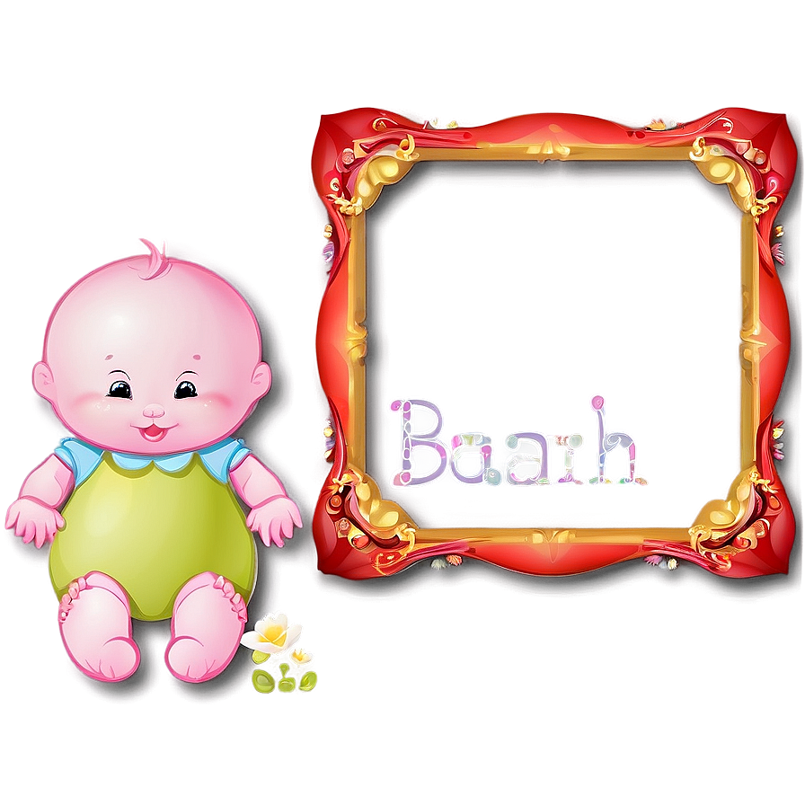 Baby Frame Design Png Fsi25 PNG