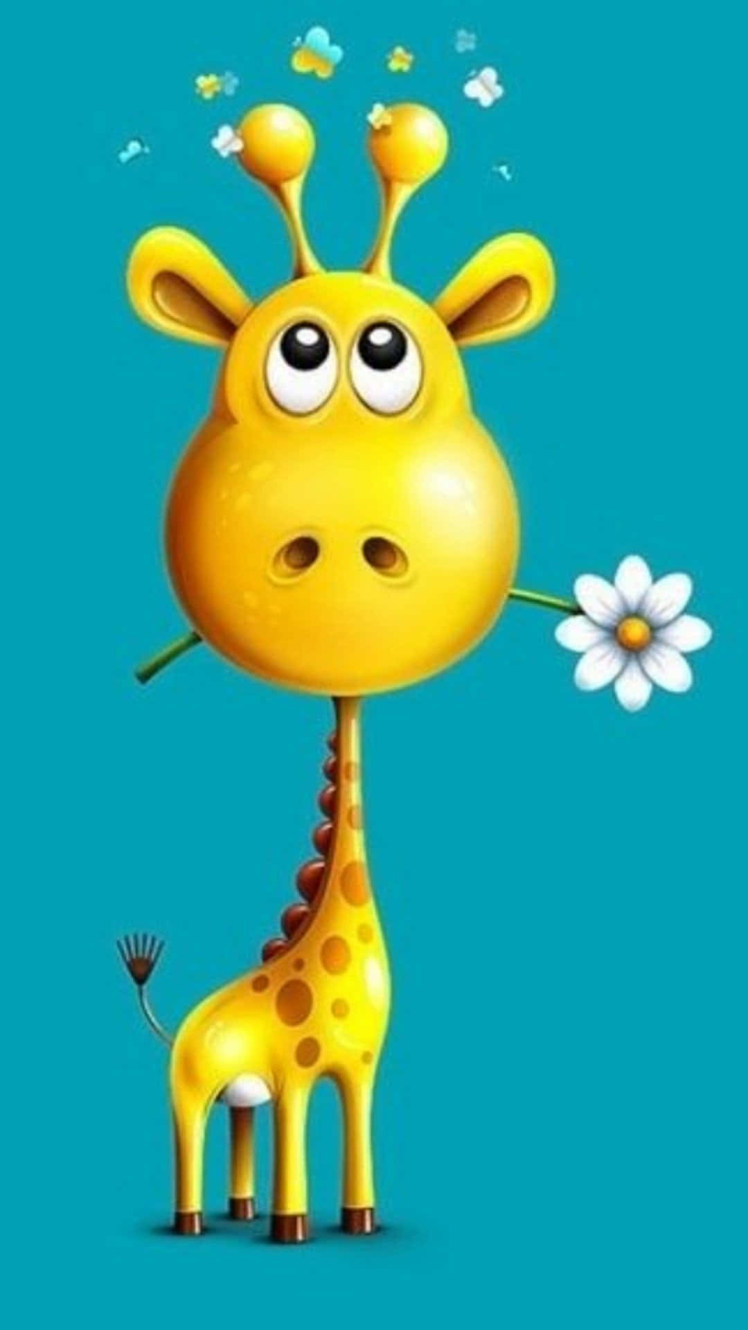 Download Papel De Parede Para Celular Gratis Baby Giraffe Wallpaper
