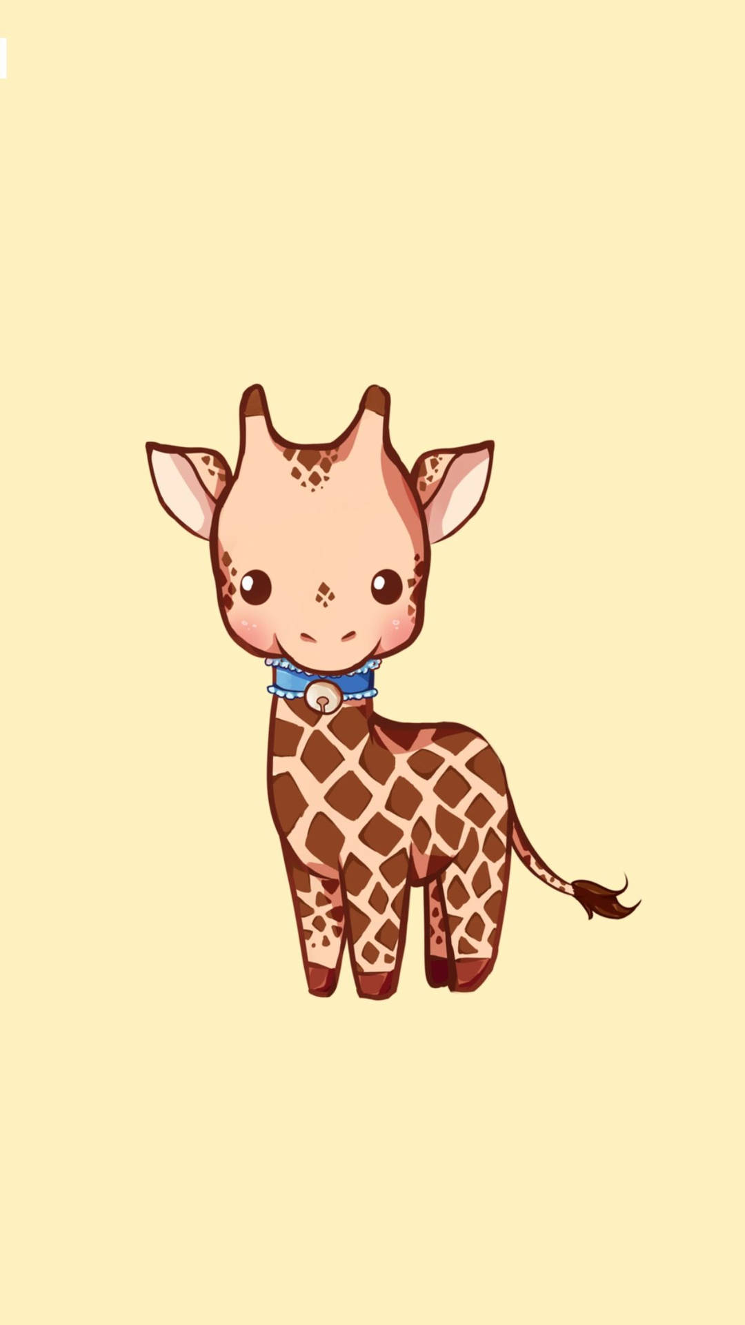 Baby Giraffe Vector Art Wallpaper