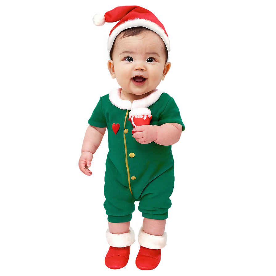 Baby Girl First Christmas Png Isl PNG