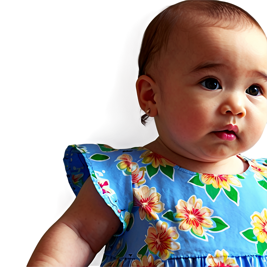 Baby Girl In Flower Dress Png Ojs PNG