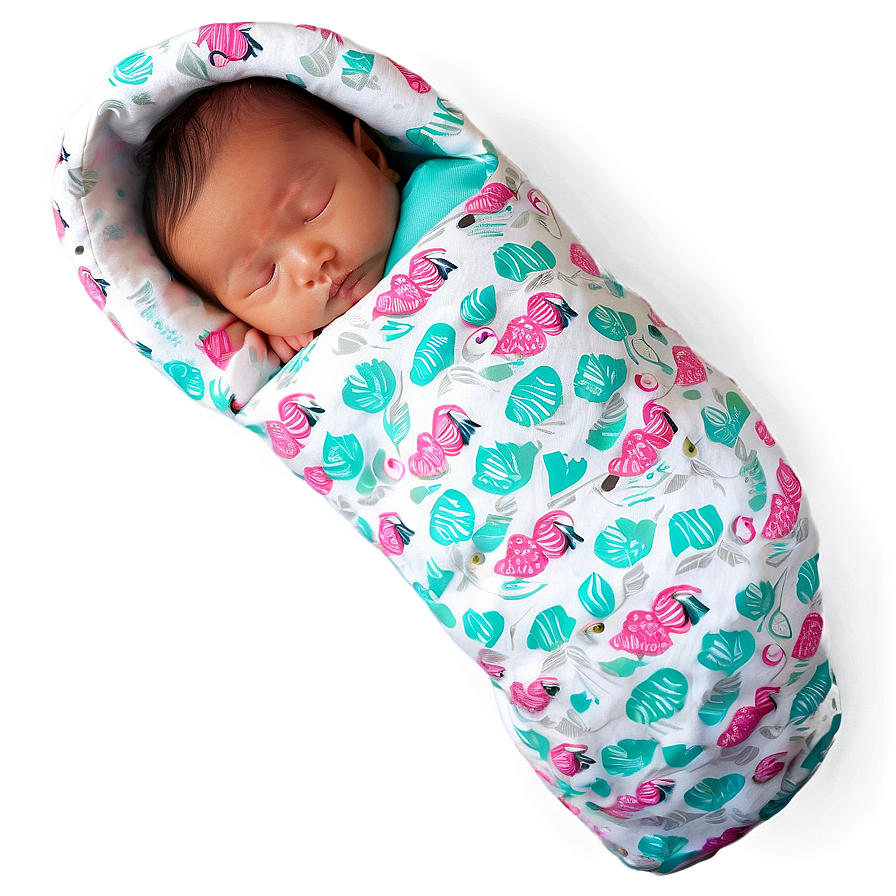 Baby Girl In Swaddle Png Sfa50 PNG