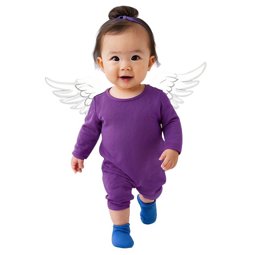 Baby Girl With Angel Wings Png Njg PNG