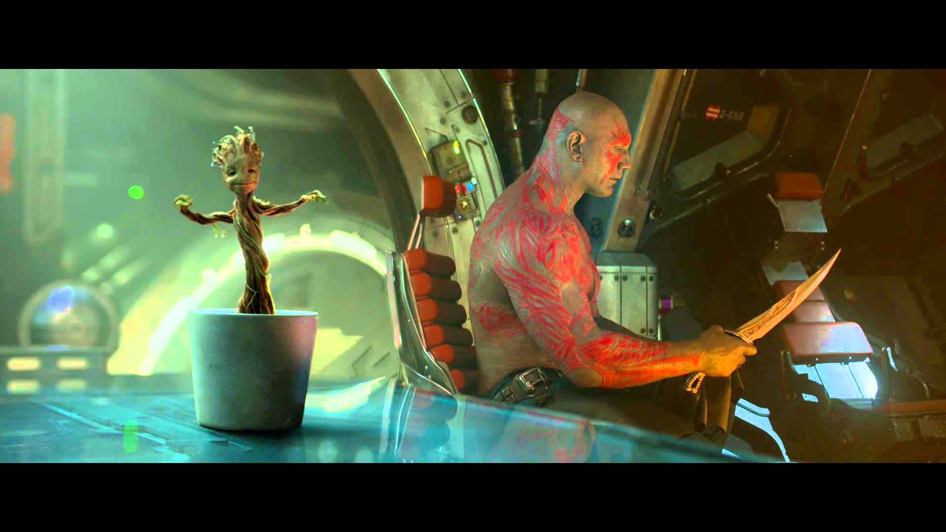 Baby Groot And Drax Wallpaper