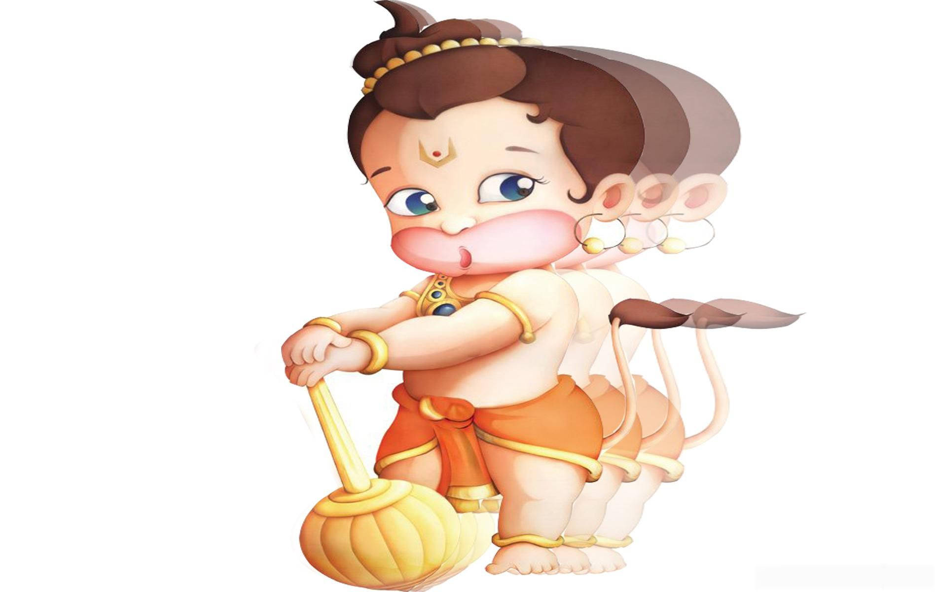 Baby Hanuman Gentager Wallpaper