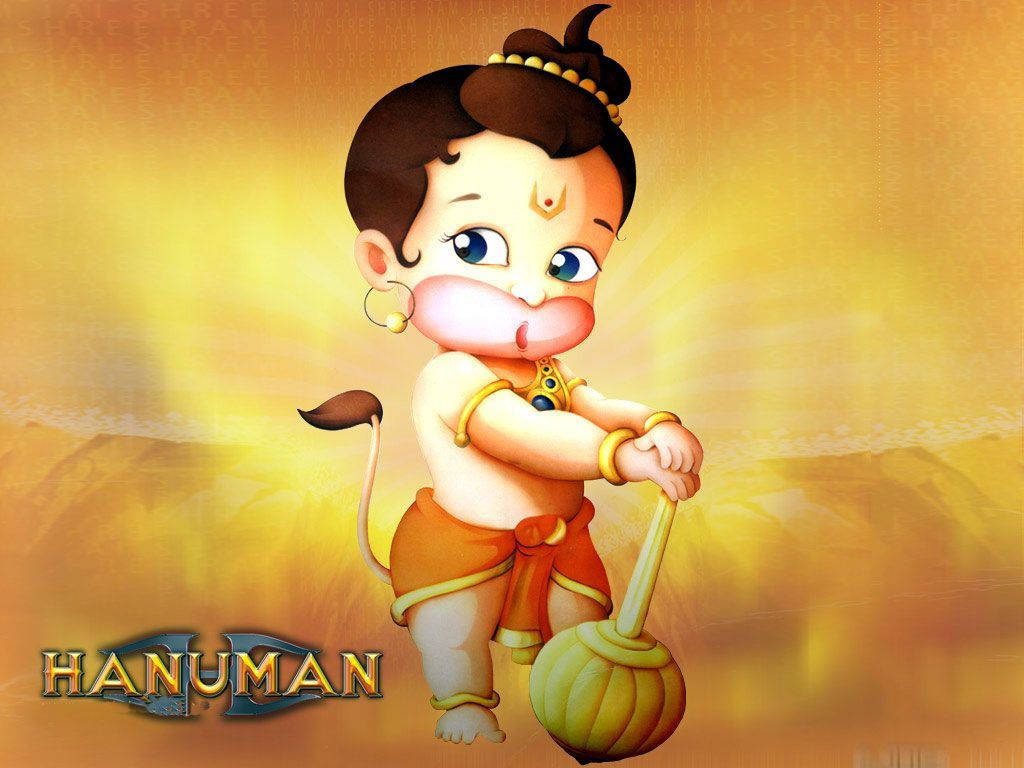 Baby Hanuman Holding Gada