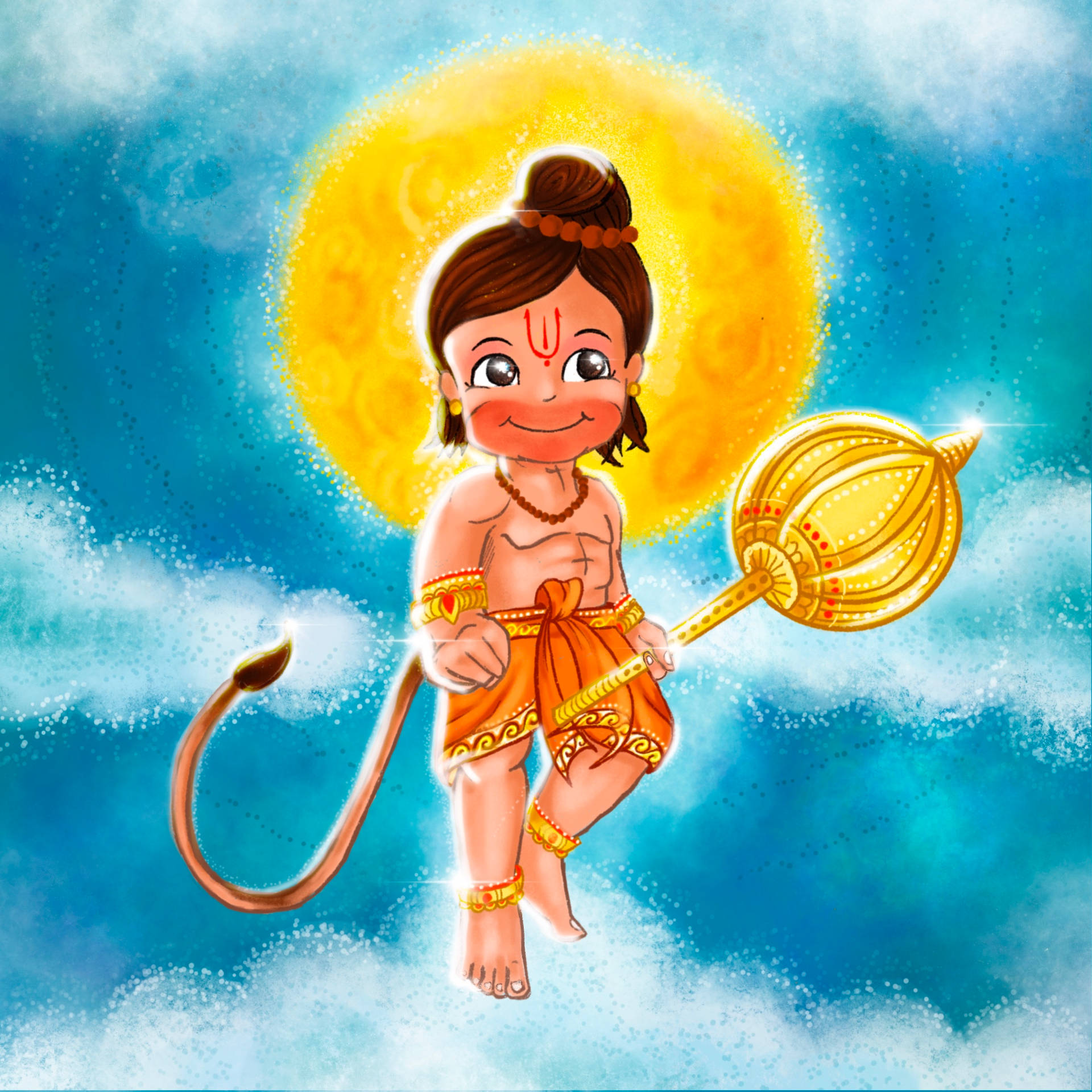 Baby Hanuman Sun Gada