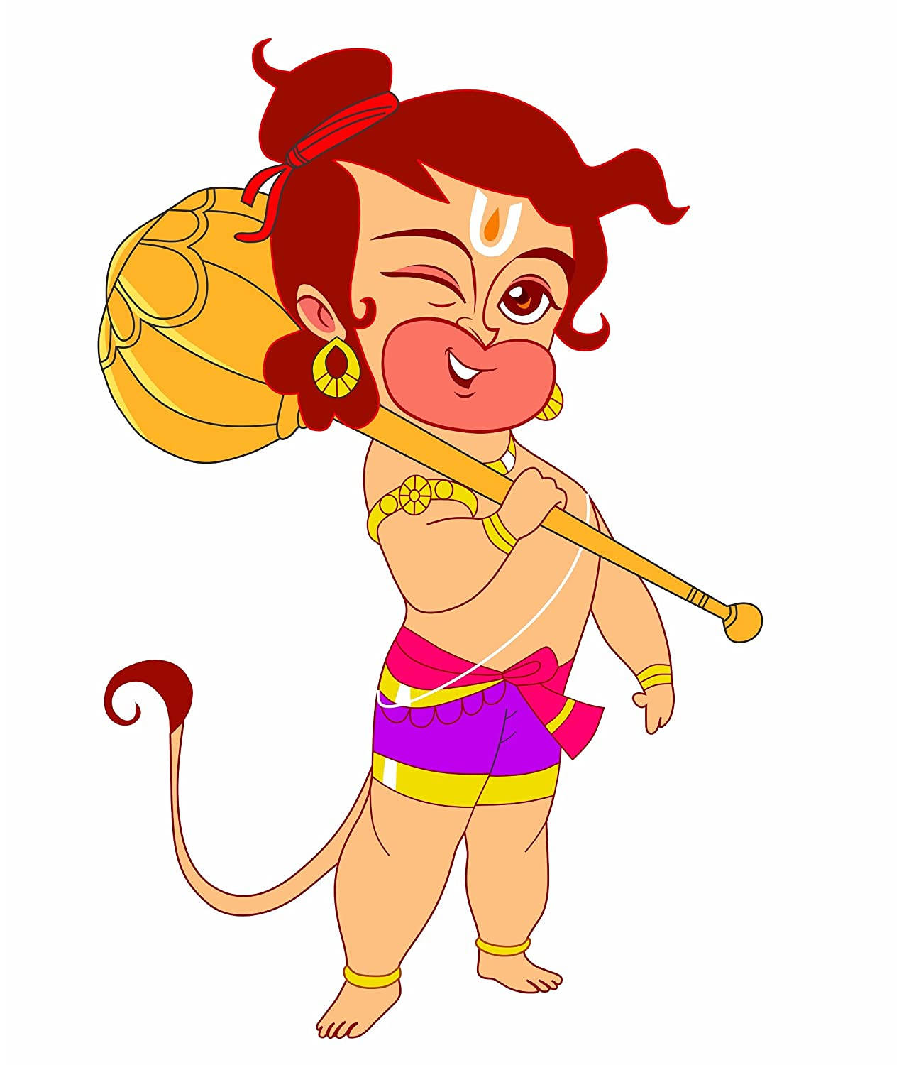 Baby Hanuman Winking