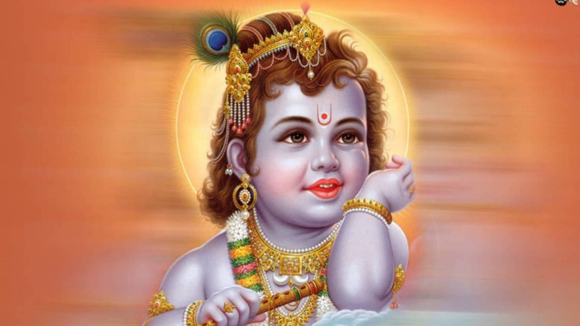 Download Baby Hindu God Krishna Wallpaper 