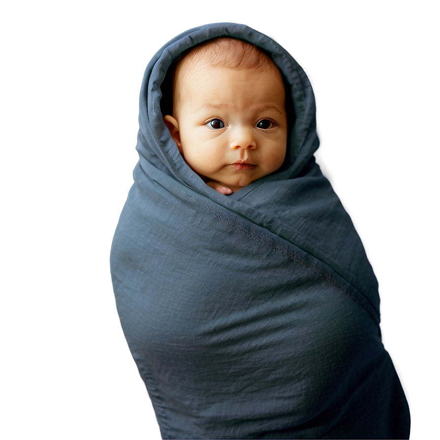 Download Baby In Swaddle Png Wlw72 | Wallpapers.com