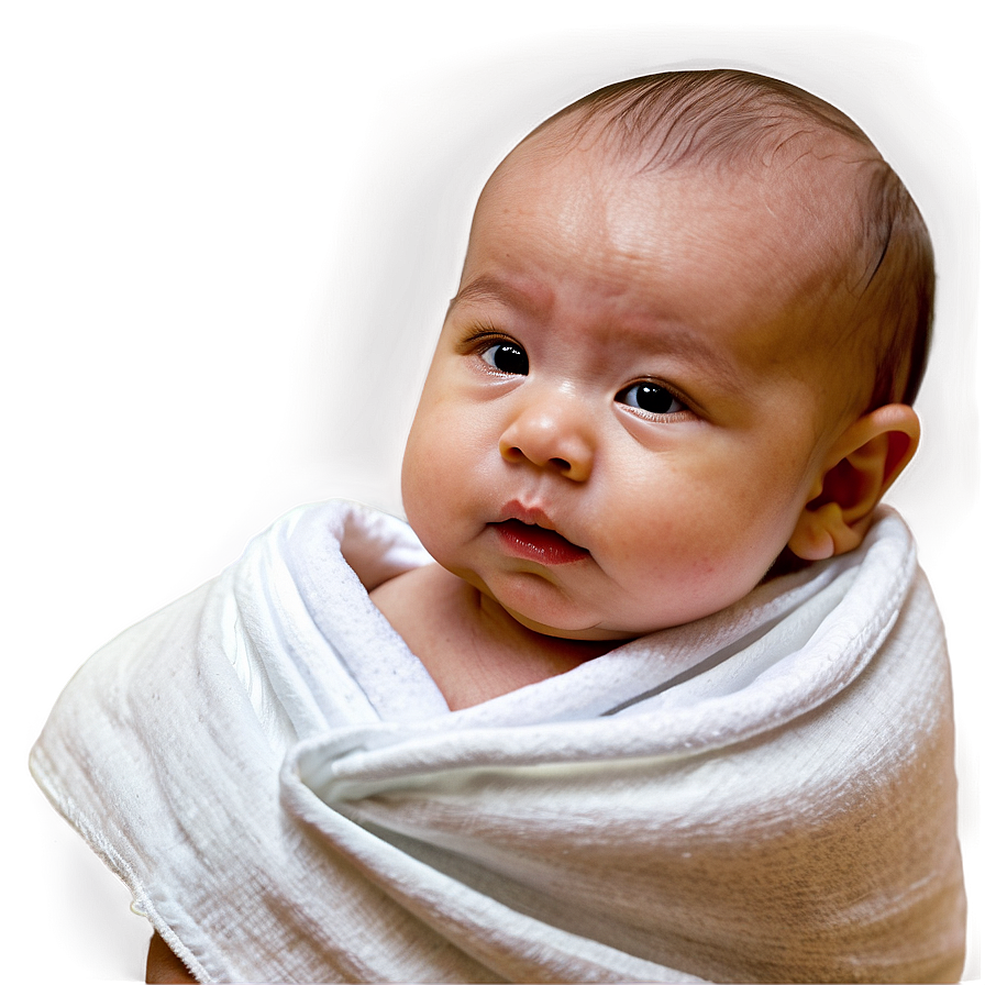 Baby In Swaddle Png Ypg PNG