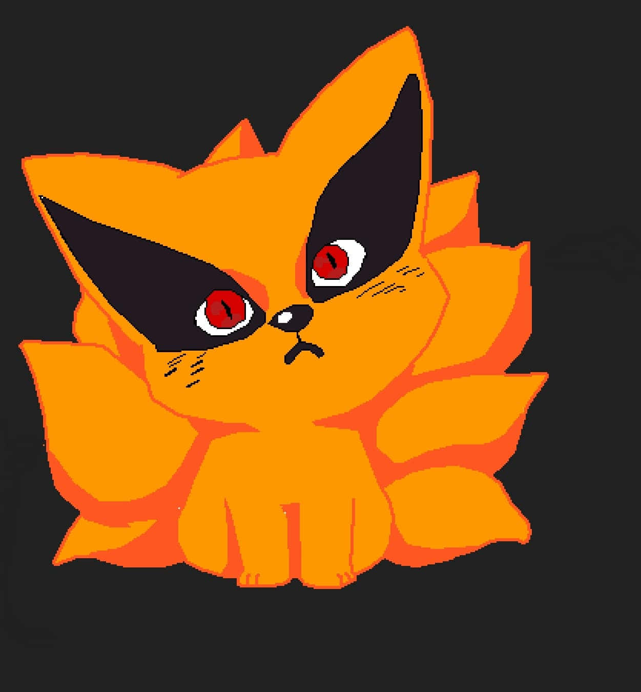 Baby Kurama, the Adorable Nine-Tails Fox Spirit Wallpaper