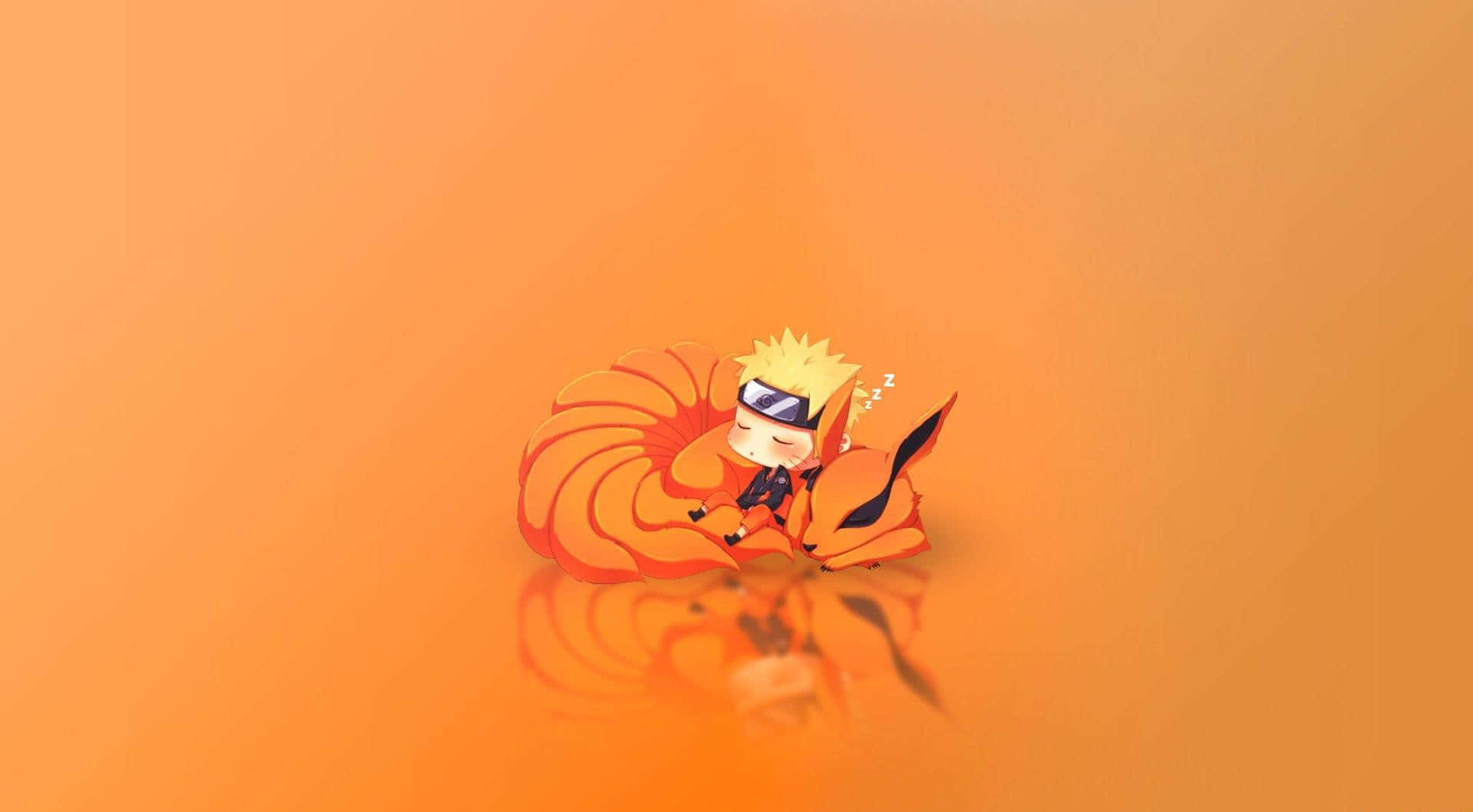Adorable Baby Kurama in the Forest Wallpaper