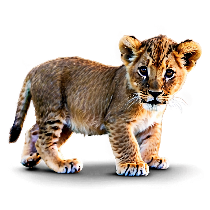 Baby Lion First Steps Png 05032024 PNG