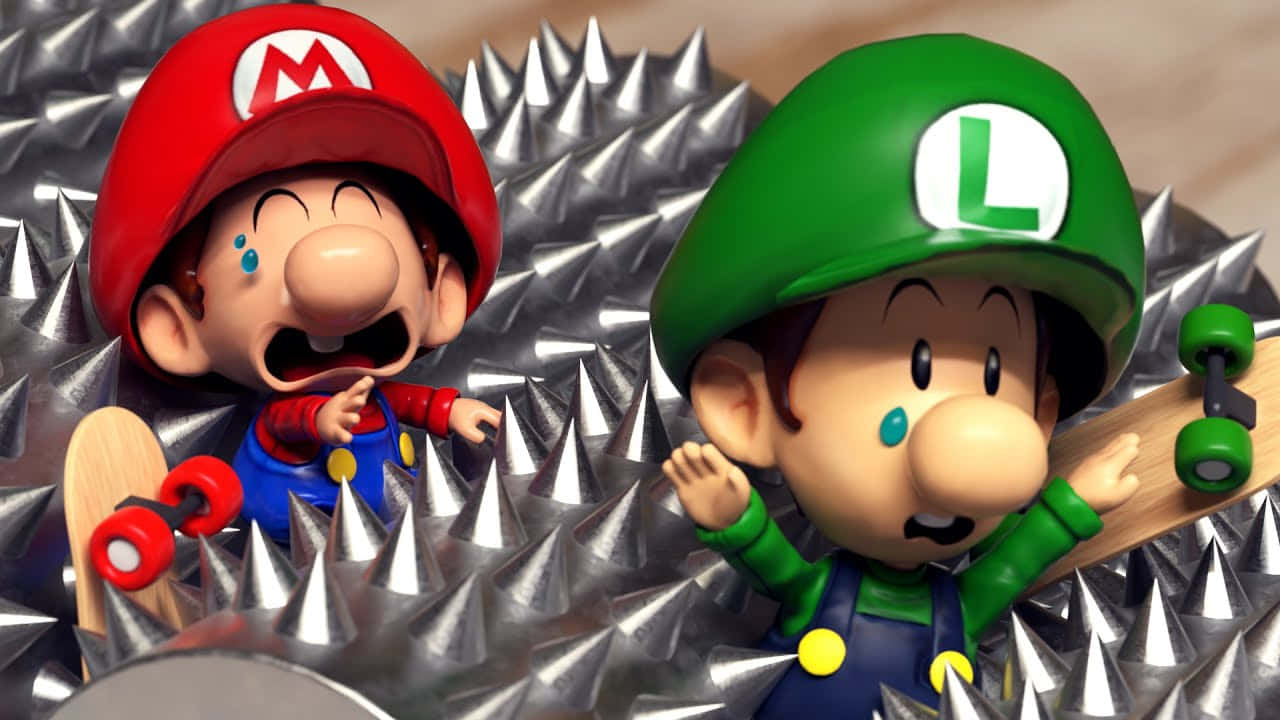 Baby Mario Luigi Spiky Problemer Bakgrunnsbildet