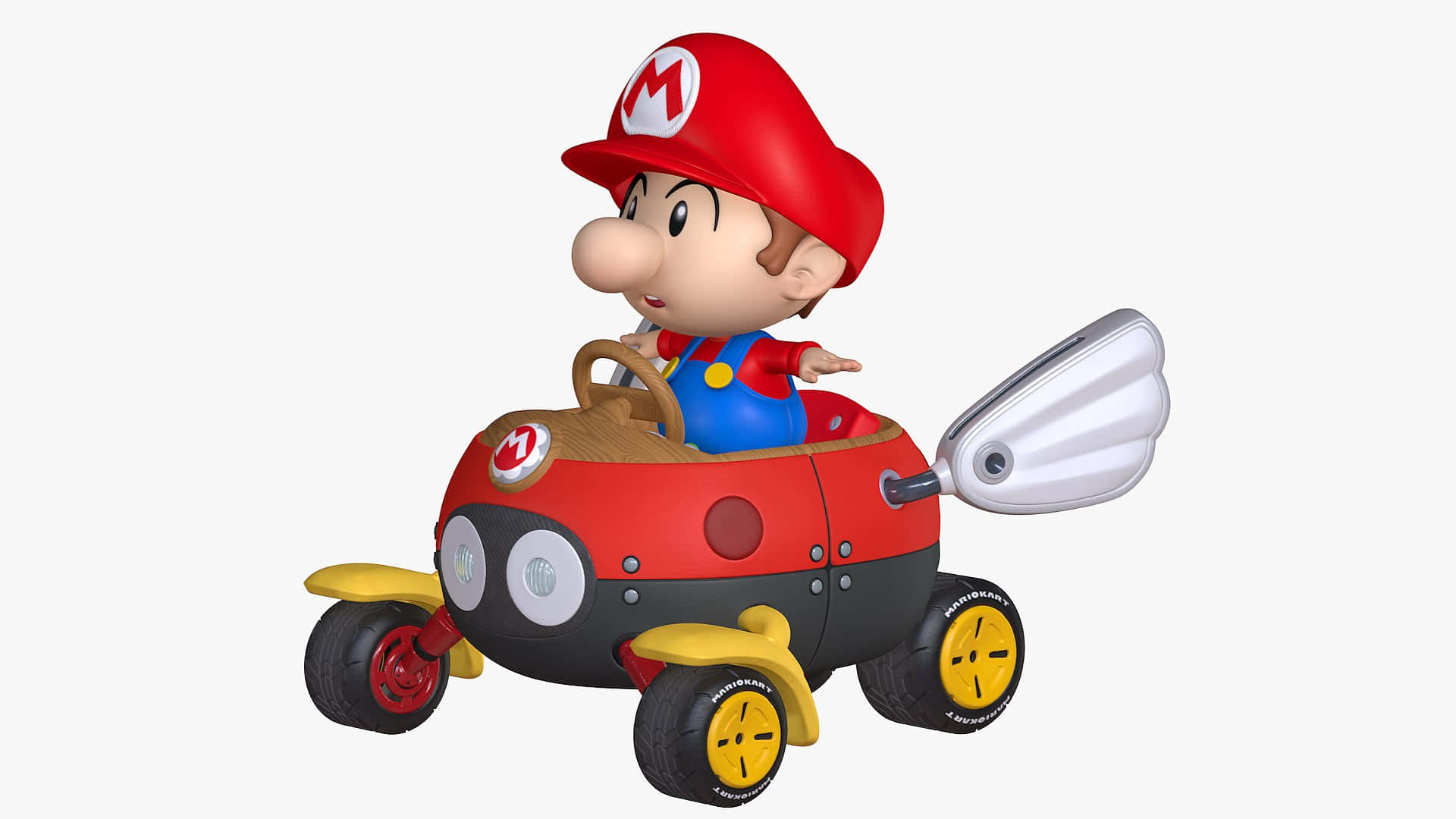 Baby Mario In Kart Achtergrond