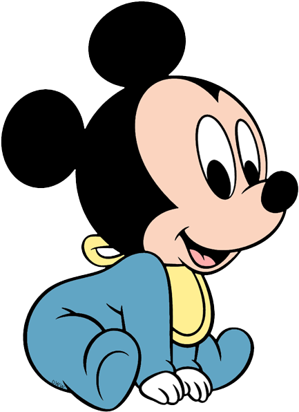 Baby Mickey Cartoon Character PNG
