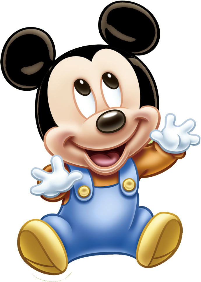 Baby Mickey Cheerful Pose PNG