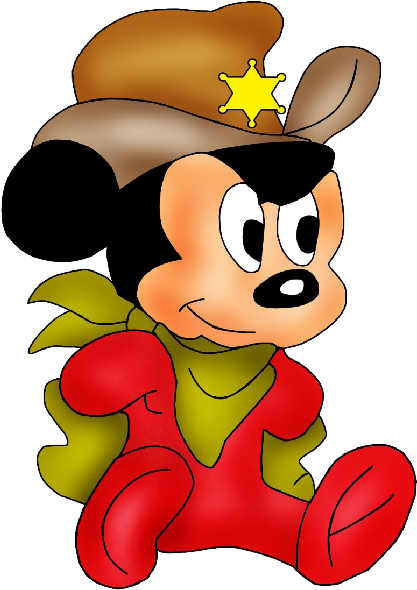 Baby Mickey Cowboy Hat PNG