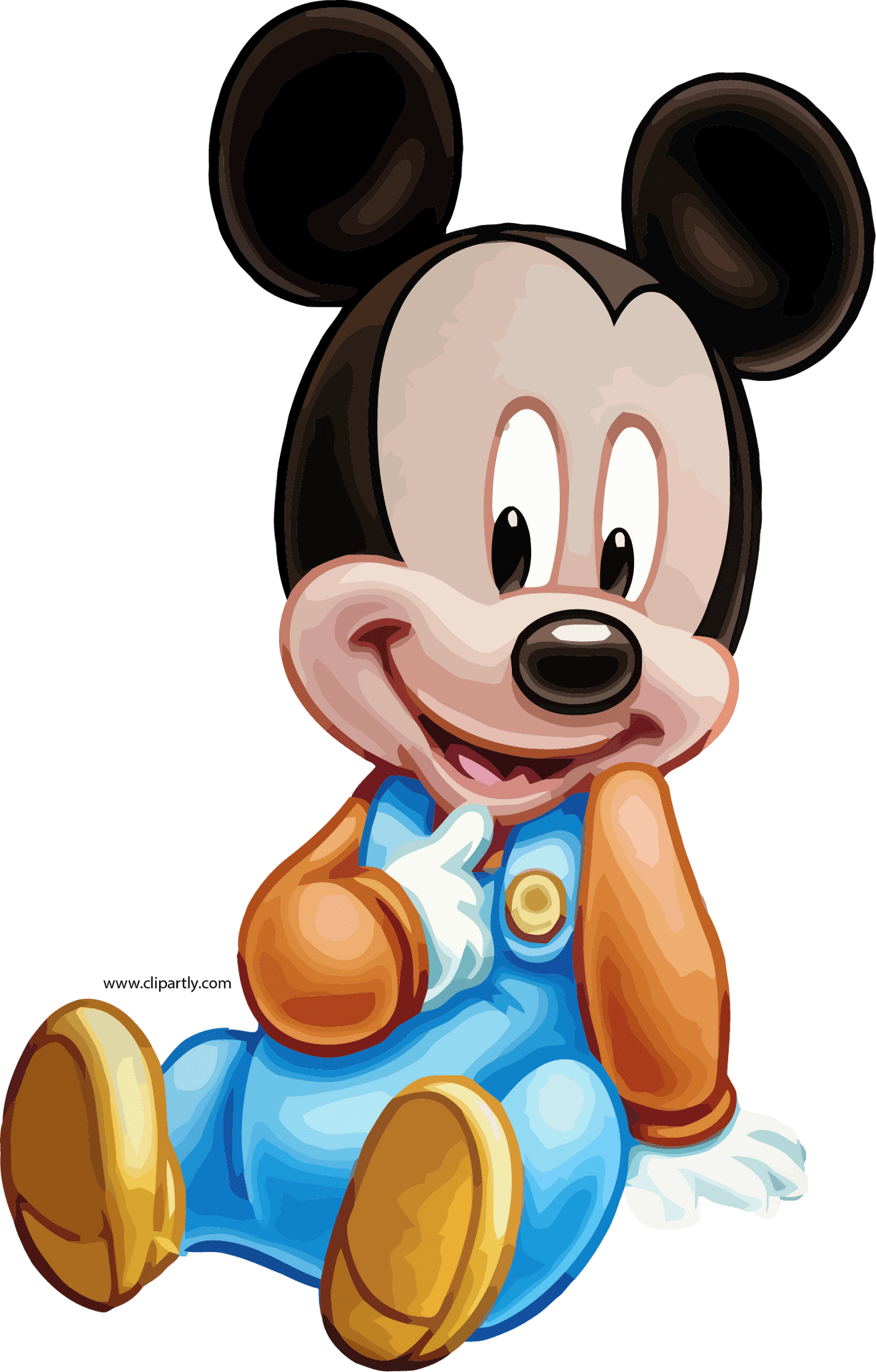 Baby Mickey Mouse Sitting PNG