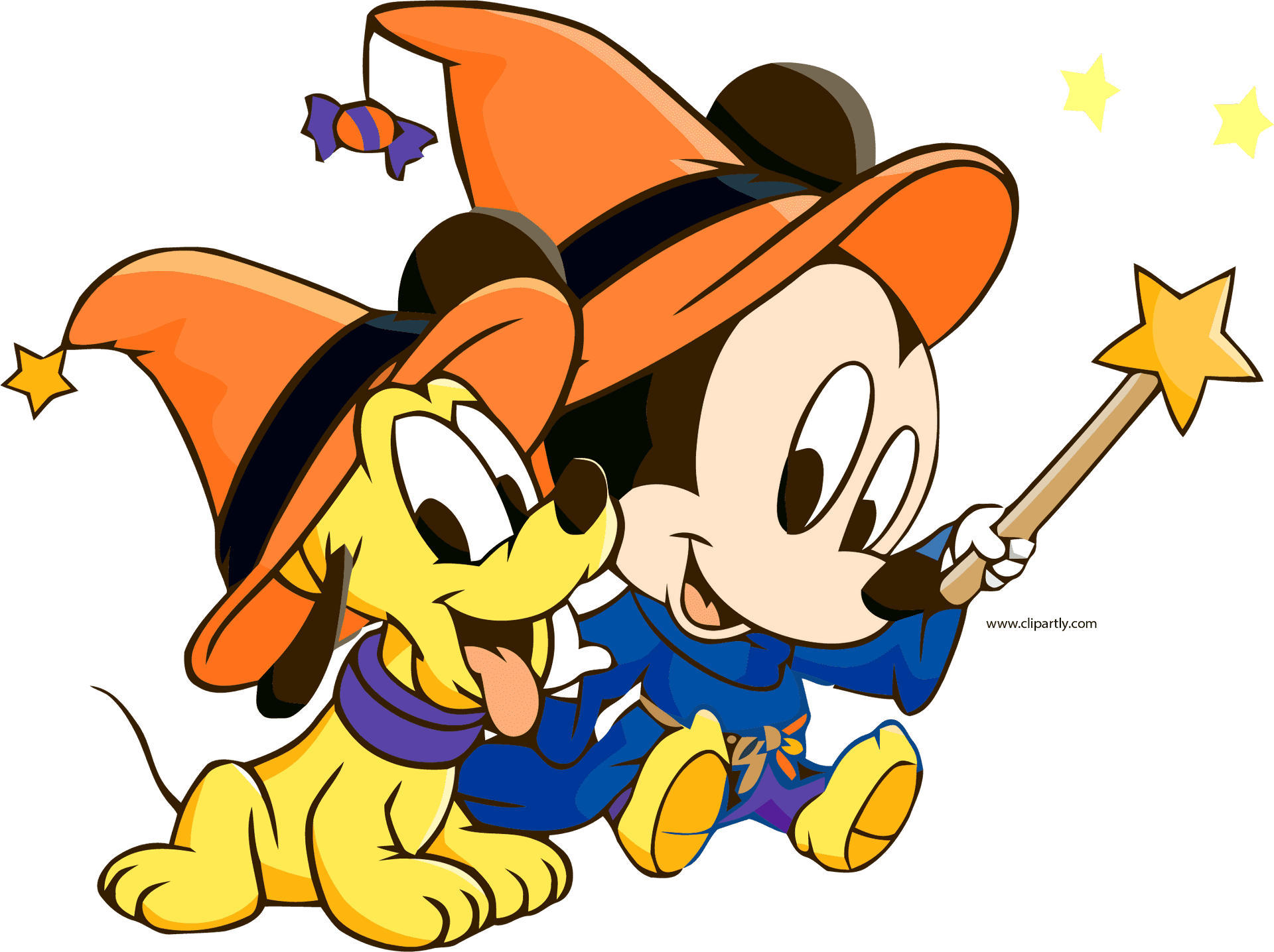 Baby Mickeyand Pluto Magic Costumes PNG