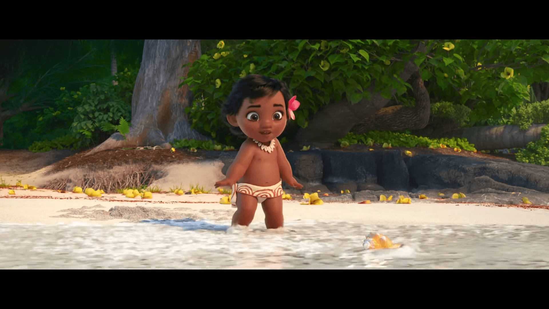 Baby Moana By The Ocean Picture