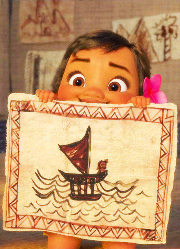 Baby Moana Drawing Picture