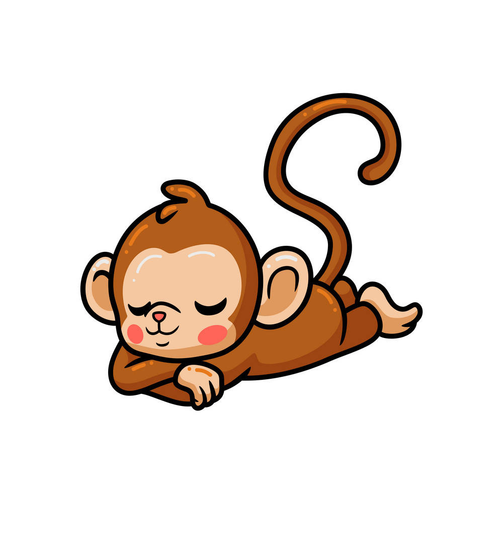 Clipartde Macaco Bebê. Papel de Parede