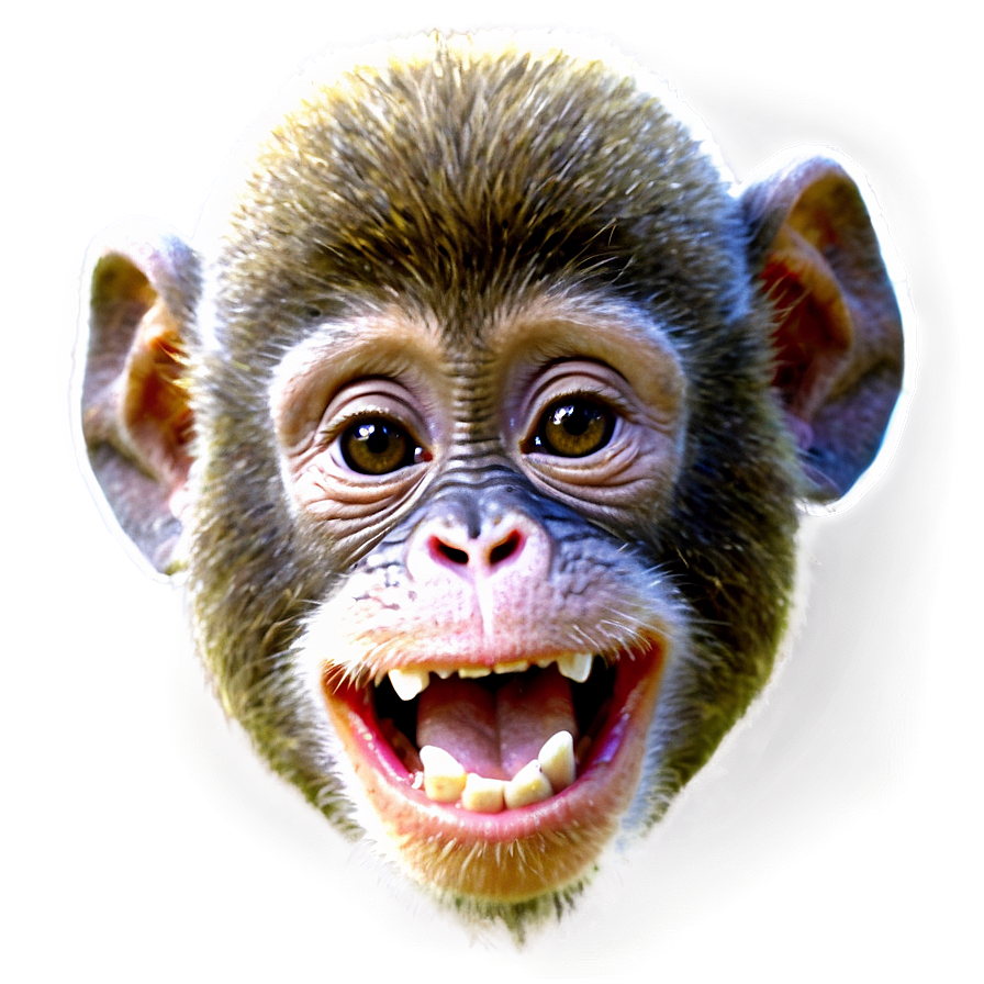 Baby Monkey Face Png 06272024 PNG