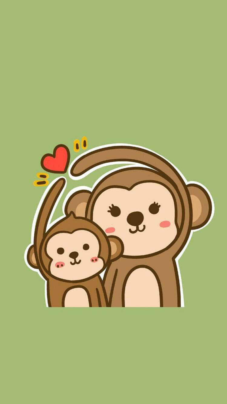 Baby Monkey Heart Wallpaper