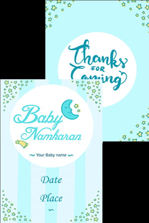 Baby Namkaran Invitation Card Design PNG