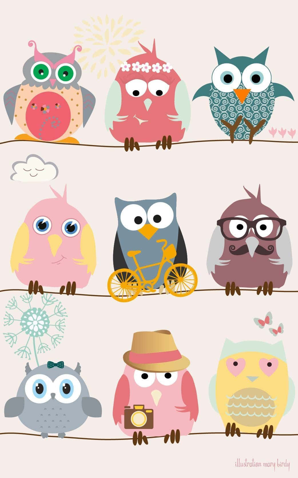 Baby Owl Background