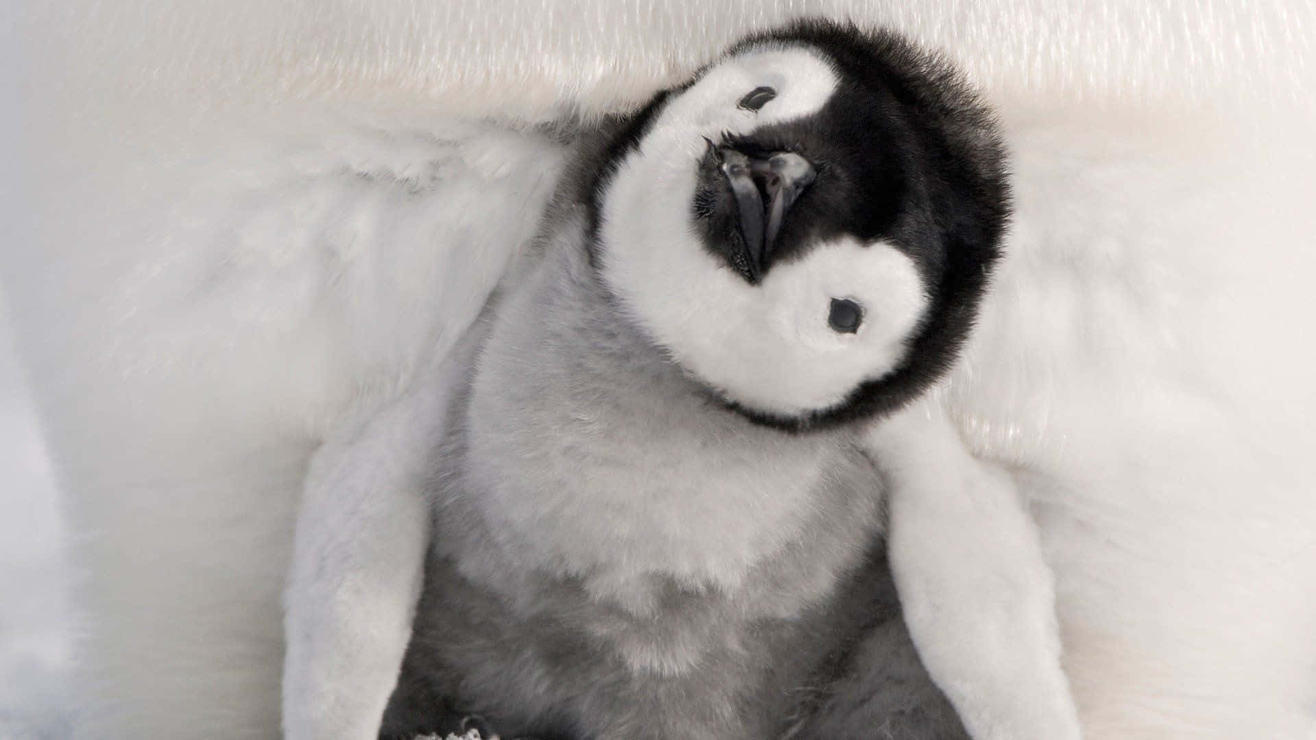 Entzückenderbaby-pinguin