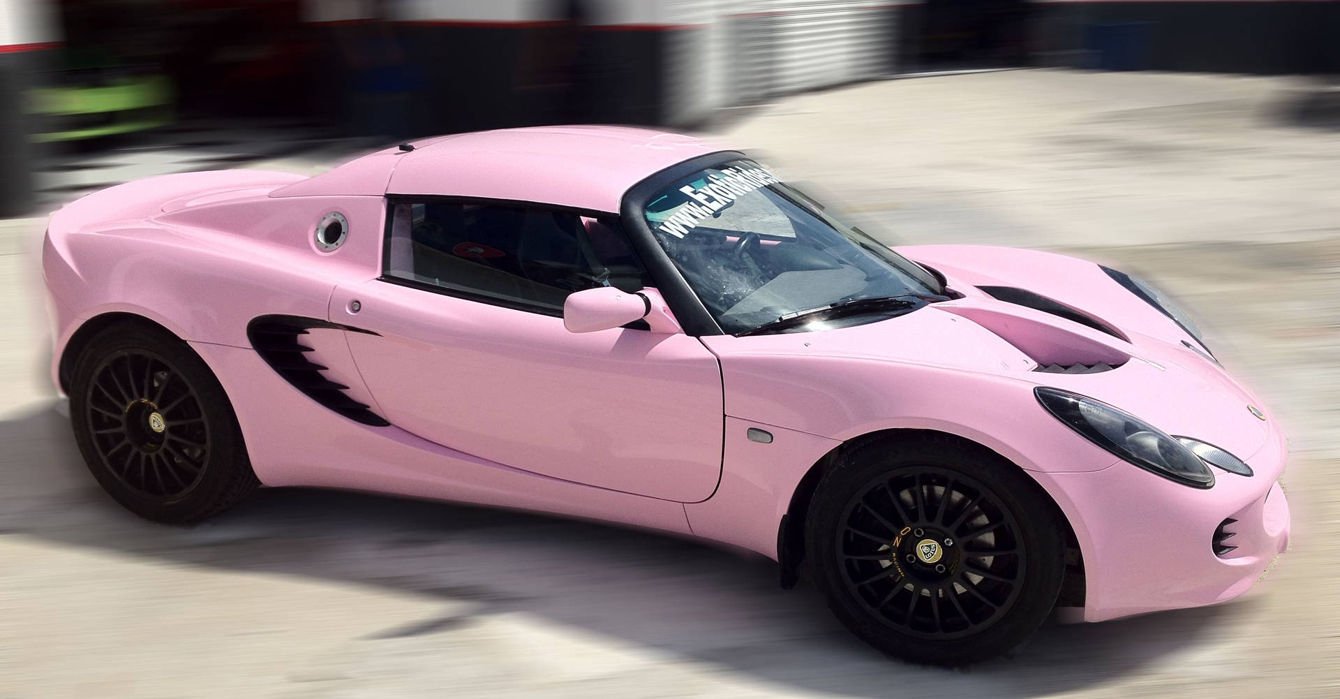 Baby Pink Lotus Elise Dream Car Wallpaper