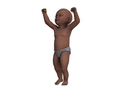Baby Raising Armsin Triumph PNG