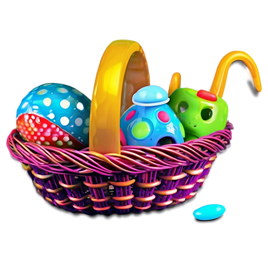 Baby Rattle In Basket Png Dni65 PNG