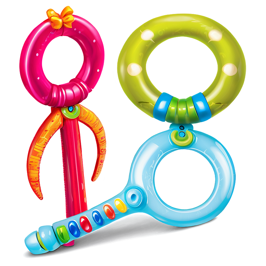 Baby Rattle With Handle Png 06202024 PNG