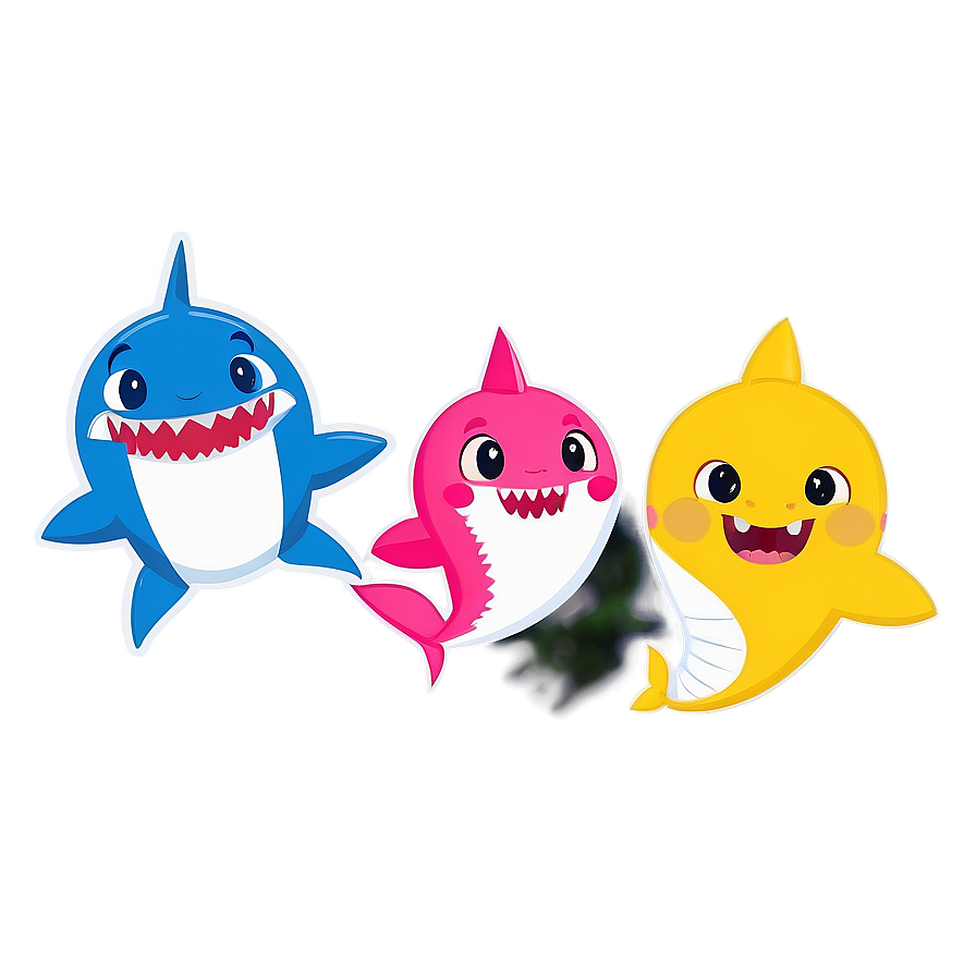 Download Baby Shark And Friends Png 87 | Wallpapers.com