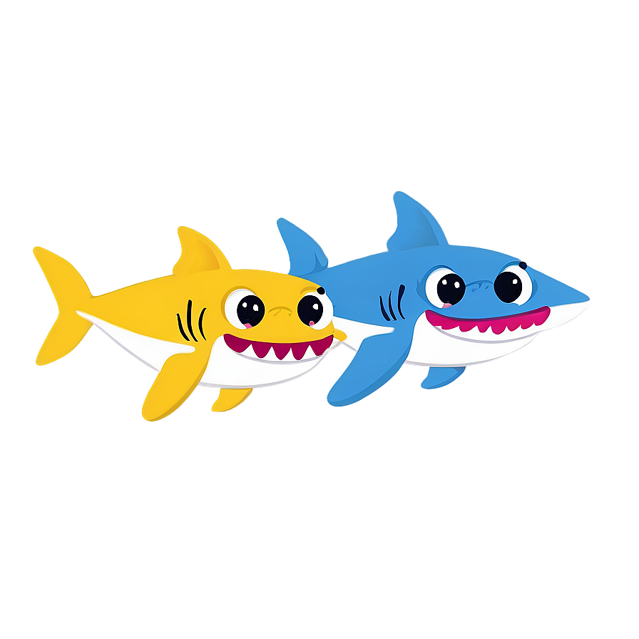 Baby Shark And Friends Png Mda82 PNG