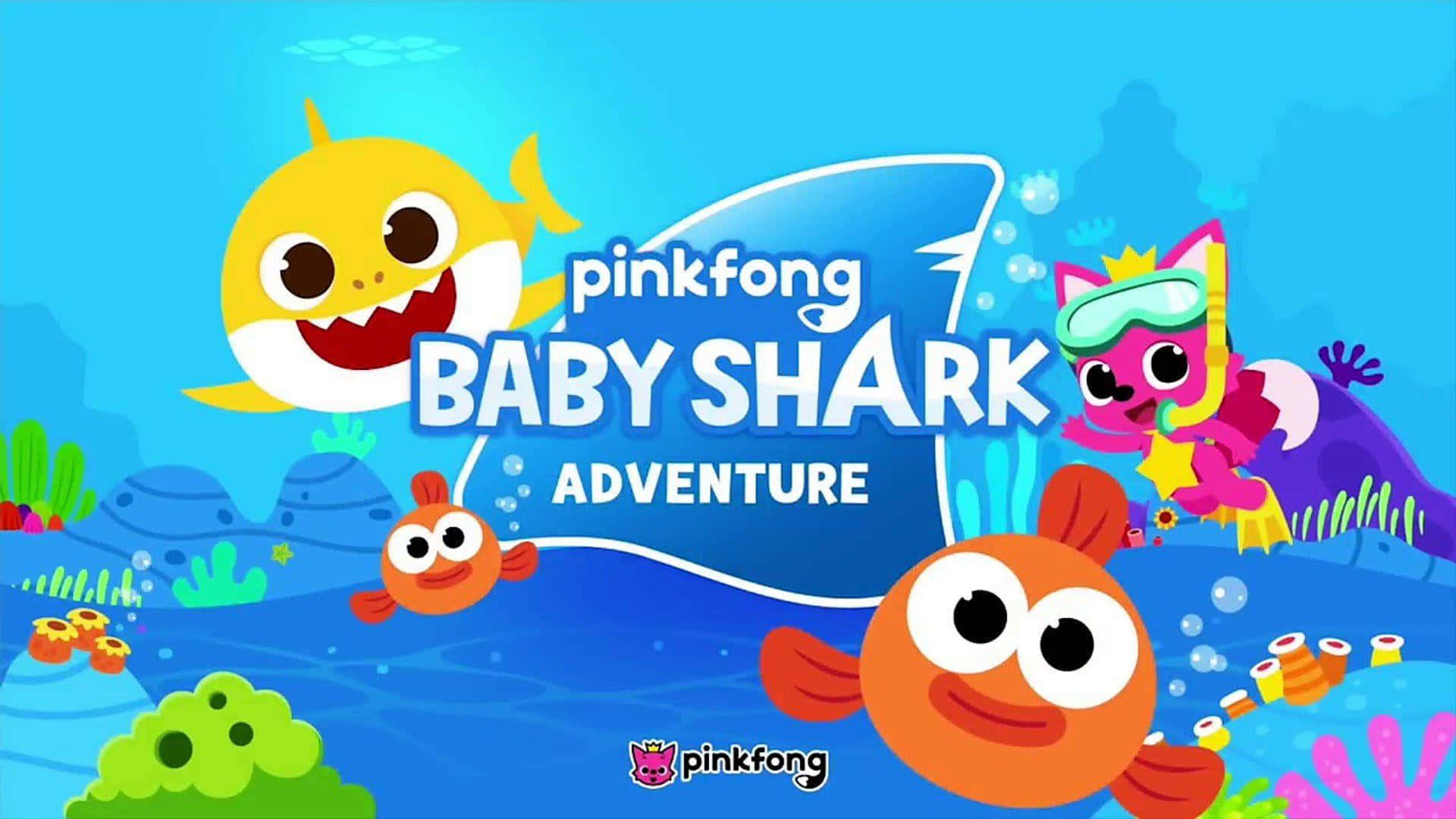 Baggrund Baby Shark med William og Pinkfong